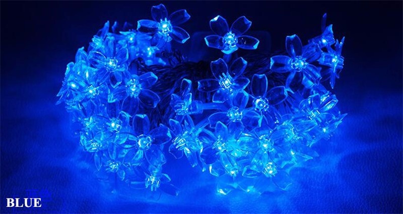 10/20M Cherry Blossom Garland Fairy Lights Indoor Christmas Decoration String Lights 200LED for Wedding Pink Party Decorations