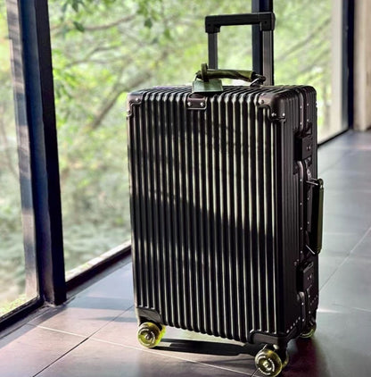 Carry on Suitcase Aluminum Frame with Colorful Silent Spinner Wheel TSA Lock Travel Trolley Case High-quality Rolling Luggage