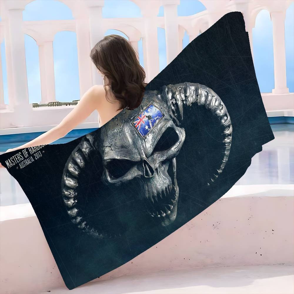 Masters Of Hardcores Microfiber Printed Beach Towel Mountain Climbing Yoga Beach Swimming Running Absorbent Soft Towel