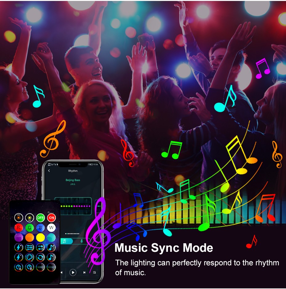 Bluetooth Smart LED String Fairy Lights 5V WS2812B Christmas Garland Light RGBIC Dream Color Waterproof IP67 for Party Holiday