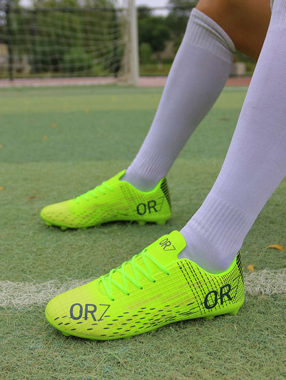 TF/FG Football Field Boots Original Men Women Studded Football Shoes Turf Match Ultralight Soccer Shoes Cleats Unisex Resistant