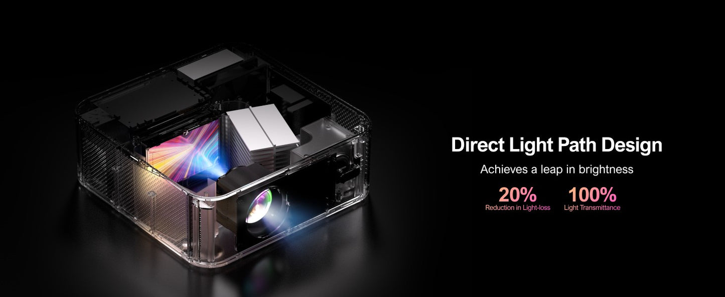 Projetor ULTIMEA Apollo P40 Full HD 1080P Nativo, Suporte a 4K, Projetor de Cinema Doméstico Inteligente com WiFi, Bluetooth e Foco Automático