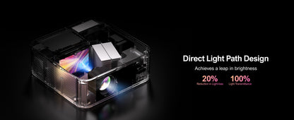 Projetor ULTIMEA Apollo P40 Full HD 1080P Nativo, Suporte a 4K, Projetor de Cinema Doméstico Inteligente com WiFi, Bluetooth e Foco Automático