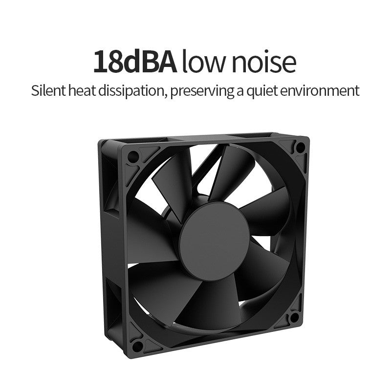 TEUCER 120mmx120mmx25mm 80mmx80mmx25mm 5V USB Exhaust Cooling Fan with Metal Mesh Foot Mat for Router TV Set-top Box Cooling