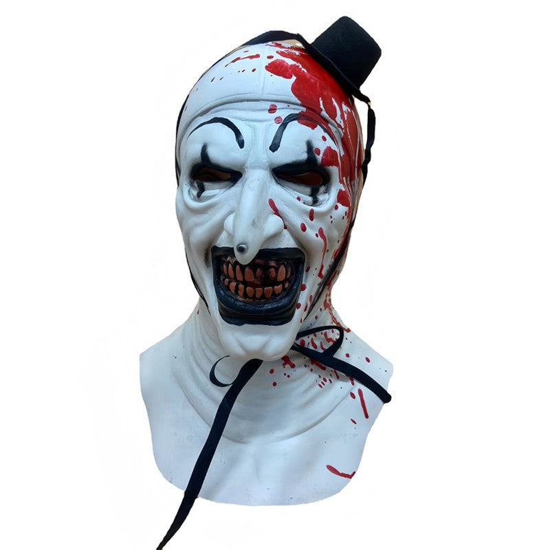 Terrifier Clown Mask Scary Joker Killer Bloody Halloween Masks Horror Cosplay Costume Props for Adults