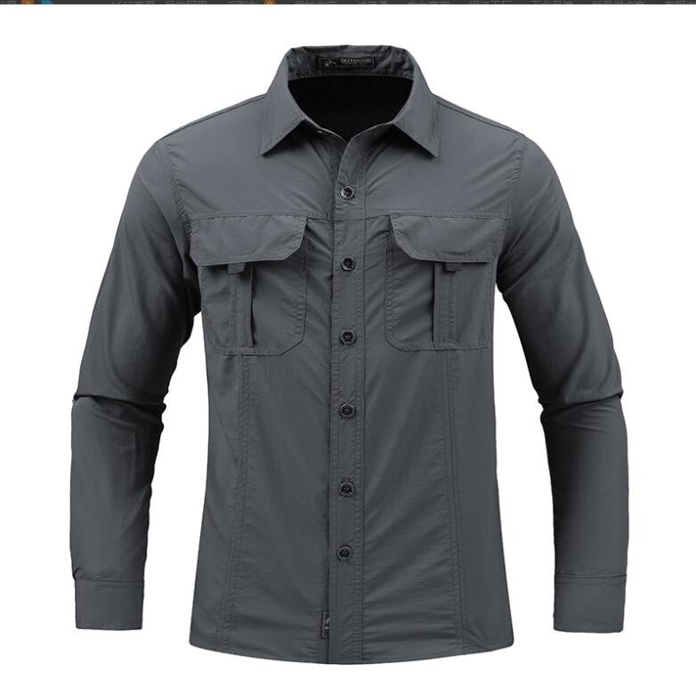 Mens Military Shirt ,Work Cargo Shirts ?Tactical Breathable Quick-Drying Tops