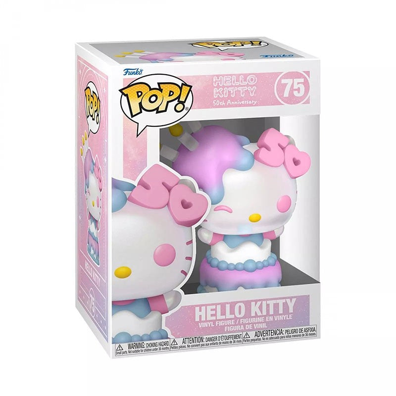 Funko Pop Hello Kitty 50th Action Figures Model Toys Anime Figureine Statue Doll Cartoon Collectible Vinyl Figure Souvenir Gifts