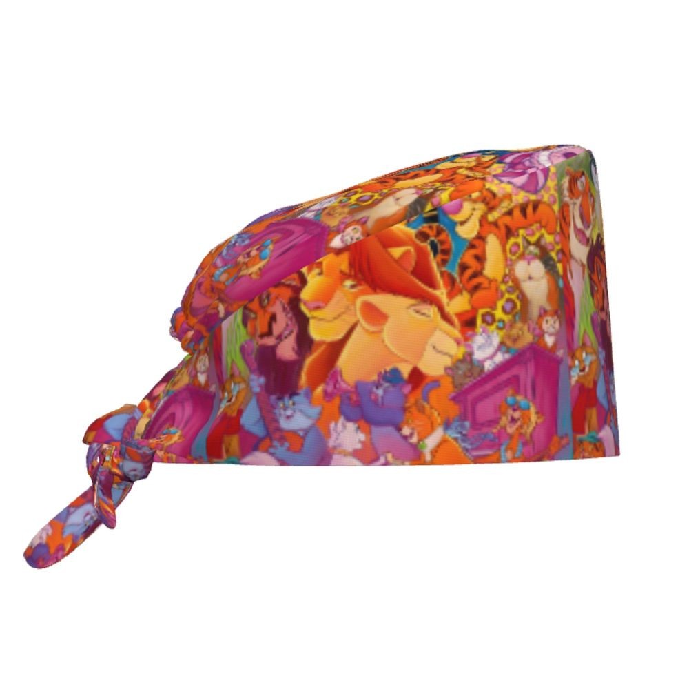 Boné cirúrgico personalizado O Rei Leão, divertido, para homens e mulheres, chapéu de esfoliação, gorro de enfermeira para dentista