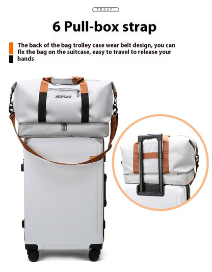 Mala de Viagem Esportiva de Grande Capacidade Bolsa de Viagem de Curta Distância Portátil Bolsas de Fitness Bolsa de Ombro Transversal Bolsas Masculinas Esportivas Impermeáveis ​​B