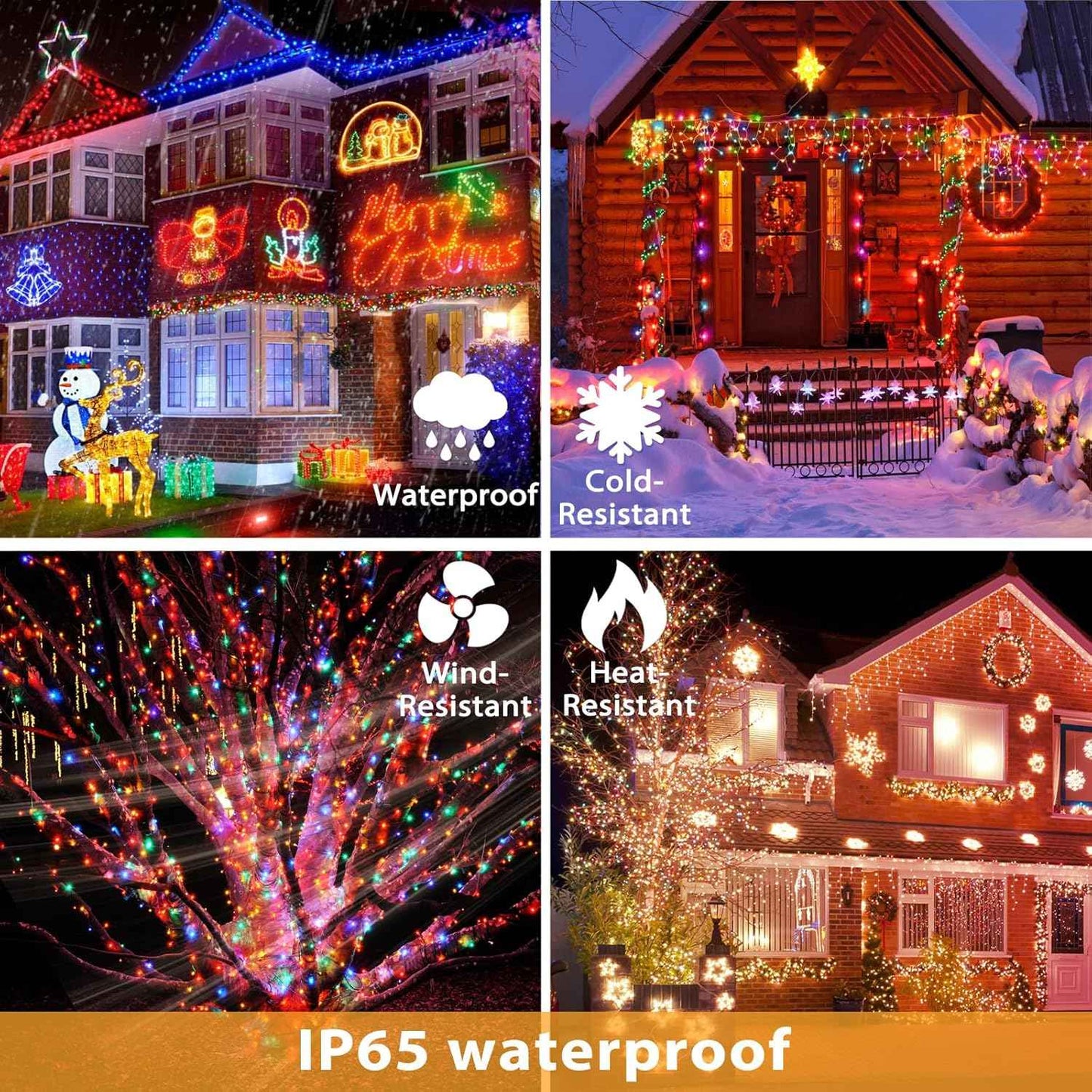 Outdoor Solar Power String Lights LED Solar Fairy Lights Waterproof with 8 Modes for Gardens Trees Parties Wedding Christmas