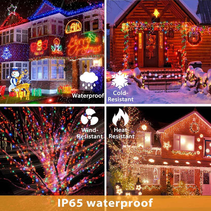 Outdoor Solar Power String Lights LED Solar Fairy Lights Waterproof with 8 Modes for Gardens Trees Parties Wedding Christmas