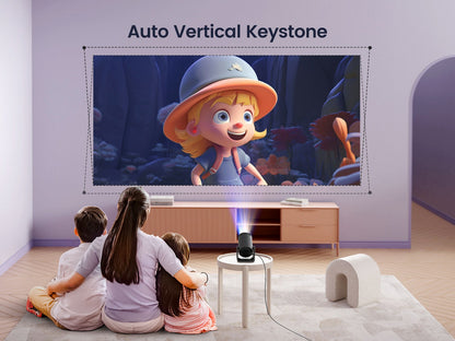 Wimius L1 Mini Projector 1080P Support 300 ANSI Android 11 Wifi Bluetooth Projector Auto Keystone Home Projector Portable