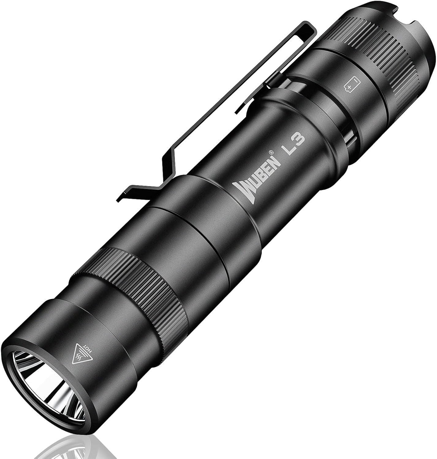 WUBEN L3 Flashlights High Lumens, 3000 Lumen Tactical Flashlight Rechargeable, Dual-Way Charging 7 Light Mode, IP68 Waterproof