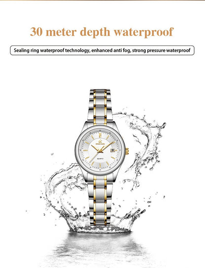 ERNIE KLEIN Women‘s Watches Simple Luxury Fashion Elegant Female Wristwatch Waterproof Luminous Date Exquisite Gift for Girl