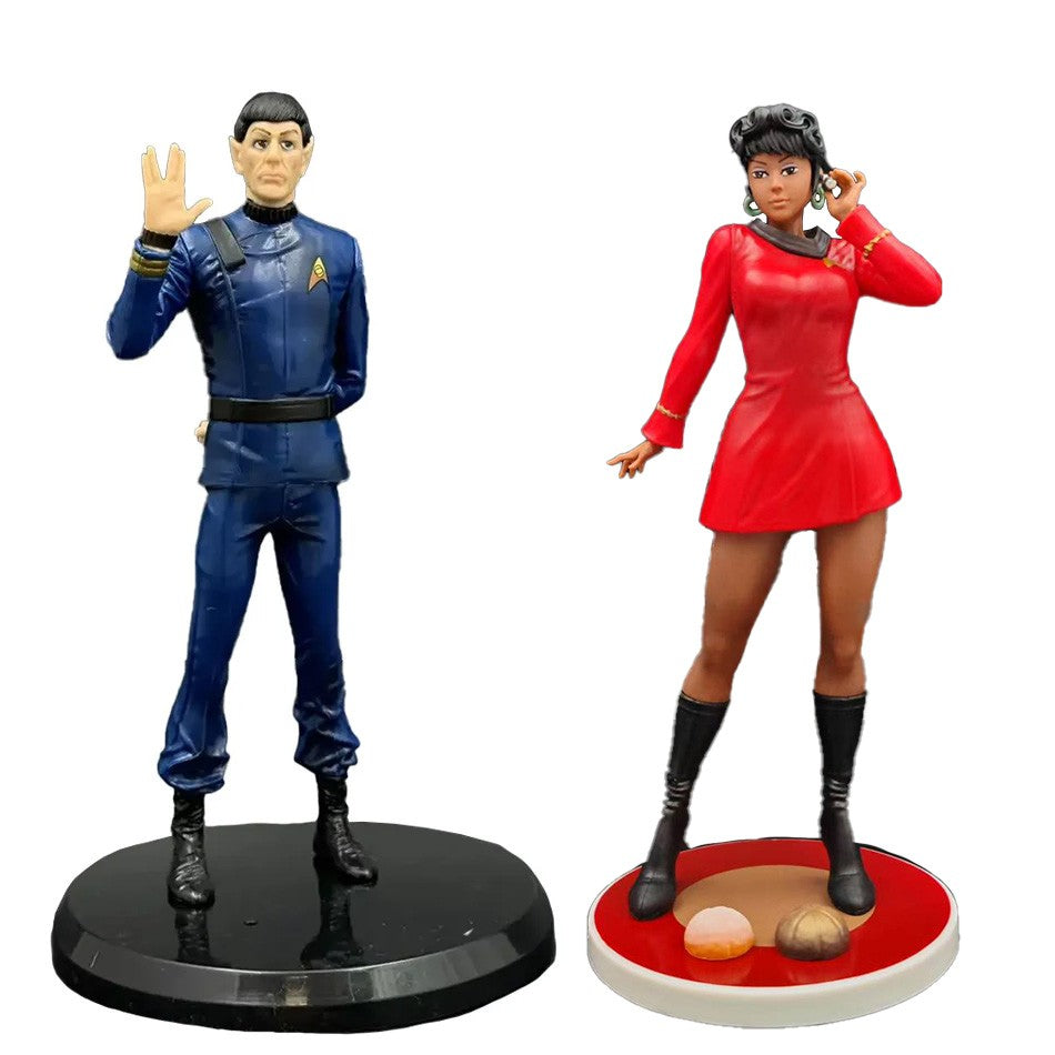 New Anime Figure Star Trek communication officer Uhura StarCraft standing posture figurine desktop model ornament Christmas Toys