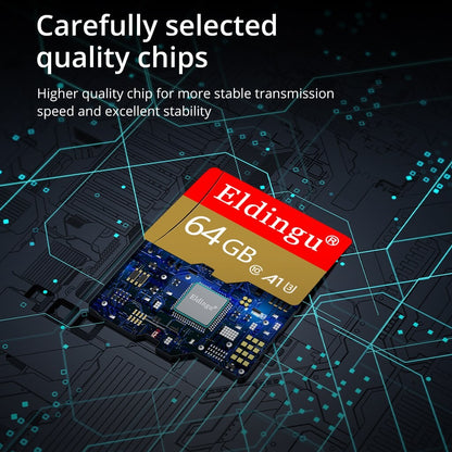 Eldingu Original TF Card 64G Class10 A1 for Surveillance Video MP3 MP4 Mobile Phone Memory Card 32GB U1 TF Card 128GB U3