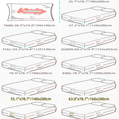 Love Theme Printed Brushed Queen Size Fitted sheet And Pillowcases Set Skin-friendly Bed Cover with Pillowcases For All Seasons