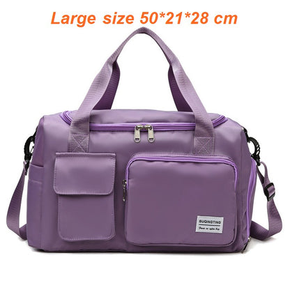 Womne's Travel Bags Handbags Gym Shoulder Bags Oxford Fitness Camping Trekking Bags Hiking Waterproof Outdoor Crossbody Bag