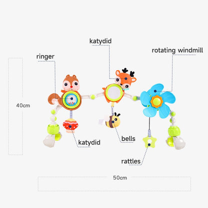 Children Activity Arch Toys Sensory Development Fine Motor Skills Toys Collapsible Hanging Mobile Toys Baby Car Seat Toys Gift