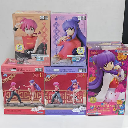 BANDAI SEGA Original Ranma 1/2 Luminasta Tendou Akane Shampoo Ranma Anime Figure Action Figures Model Figurine Toys