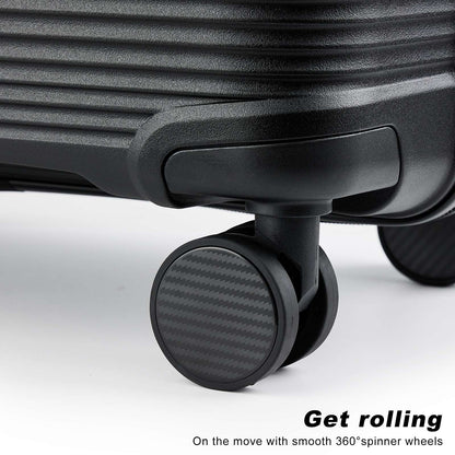 Travel Suitcase Rolling, Carry on Boarding Luggage Cabin Set with Cosmetic Case Spinner Wheels Travel Trolley Case 13 20 Inch