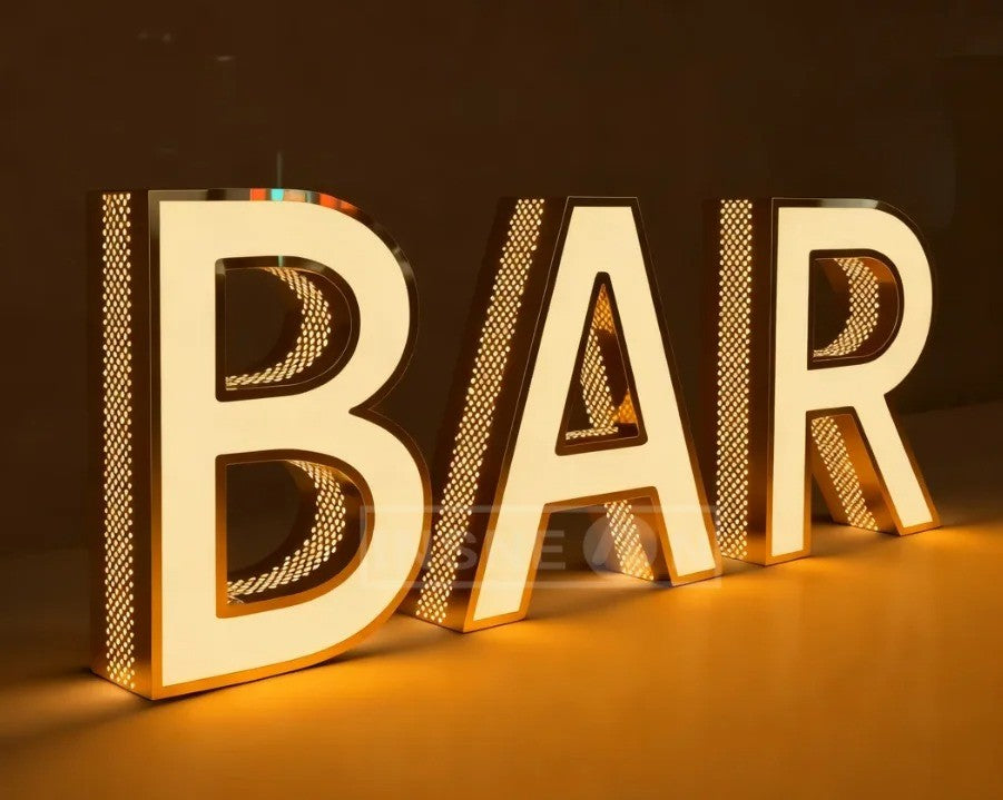 Custom Business Sign 3d Logo Led Light Business Label Advertising Shop  Signs Luminous Acrylic Signboard