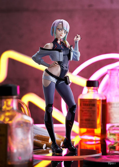 22CM Anime Game Cyberpunk: Edgerunners Lucy Figure Standing doll Anime Model Toys Gift Doll Collection Decoration PVC