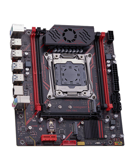 Kit Placa Mãe QIYIDA X99 H9S Com Processador Xeon E5 2630 V4 LGA2011-3 Memória RAM DDR4 16GB ECC REG NVME M.2 Interface TPM 2.0 SATA3