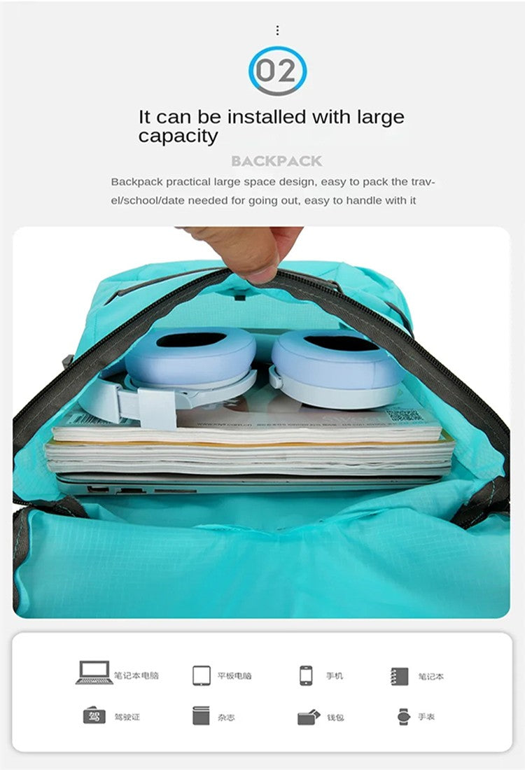 New Unisex Backpack Lightweight Folding Multi Color Outdoor Backpack Spring Fashion Mini Tote Bag