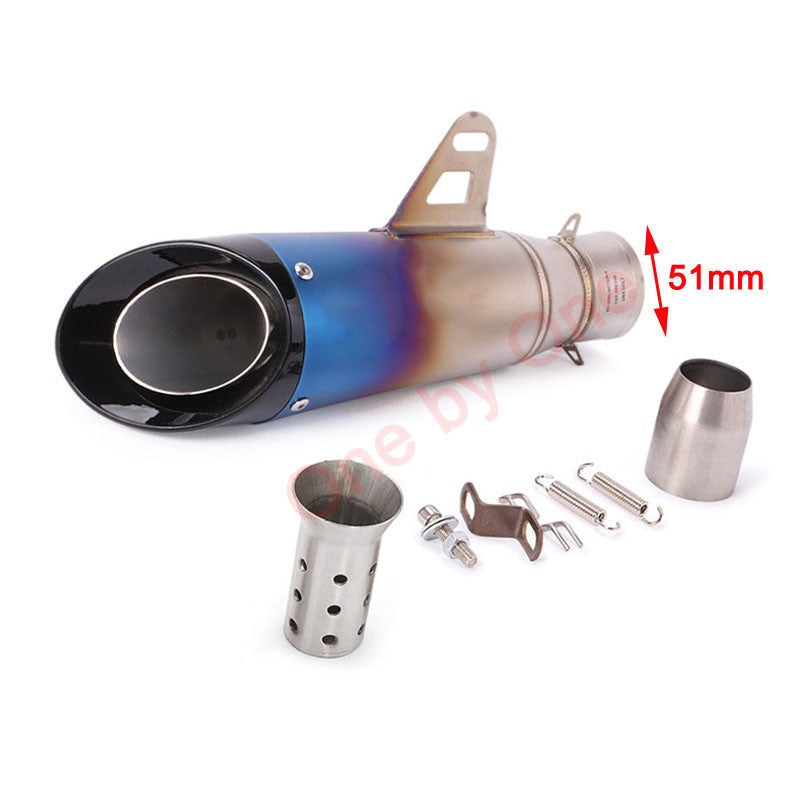 Universal Motorcycle Exhaust Muffler Pipe Escape Moto DB Killer For Honda R6 R15 R1 R3 MT07 Tmax155 XMAX GSX250