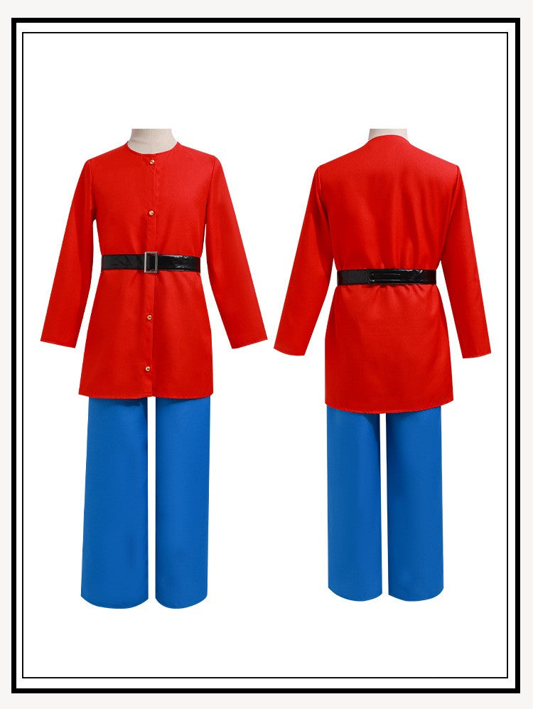 Anime Seven Dwarfs Cosplay Costumes Snow White Cosplay Colorful Suits Shirt Pants Hat Dwarfs Halloween Cos Unisex