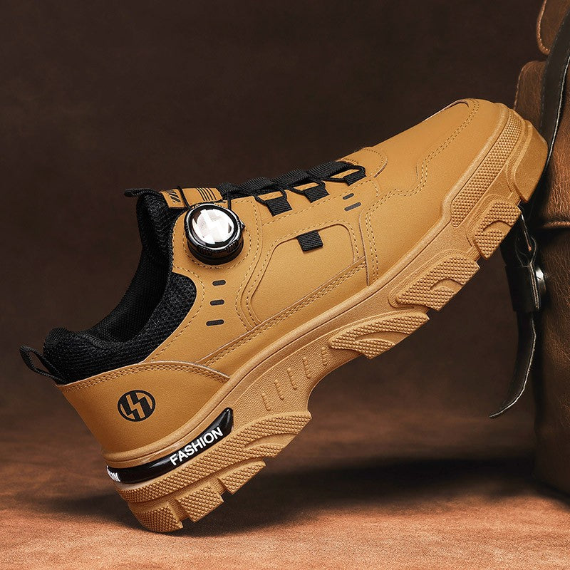 Summer Mens Casual Shoes Leather Men's Sneakers Comfortable Soft Male Wark Board Shoes Platform Shoe for Men ????????? ???????