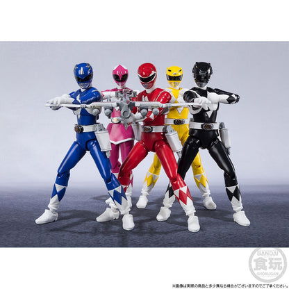 Em Estoque Bandai Original Shodo Super Kyouryuu Sentai Zyuranger Power Rangers Colecionáveis Bonecos de Ação Modelo de Brinquedo