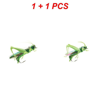 Isca de pesca biônica de insetos Gafanhoto Minnow Iscas duras Crankbait Iscas artificiais Bass Carpa Lúcio Material de pesca 1~4 peças