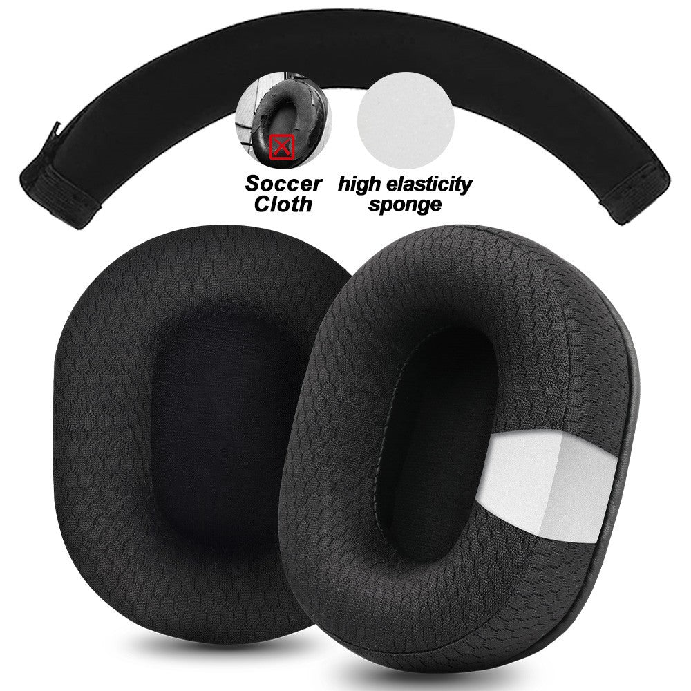 Earphone pads For REDRAGON H510 710 ZEUS-X RGB replacement Earpads headphones Earmuffs Soft cloth Memory Covers Sponge  Protein