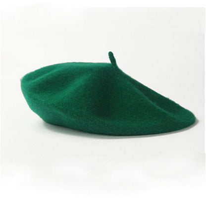 Boina Quente Multicolorida de Lã Grossa Inverno Outono Artista Retrô Francesa Lisa Chapéu de Pintor Para Mulheres Meninas Gorros Quentes Para Caminhada ao Ar Livre