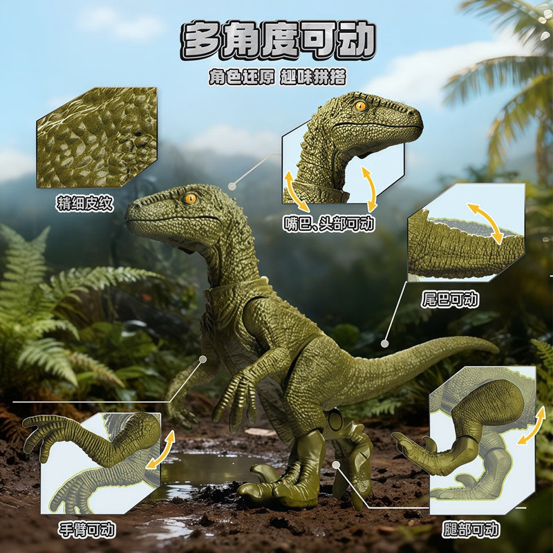 BLOKEES Jurassic World Jurassic Park Dinosaurs TERRAVENTURE Tiranossauro Rex Velociraptor Bonecos de Ação de Montar Caixa Surpresa