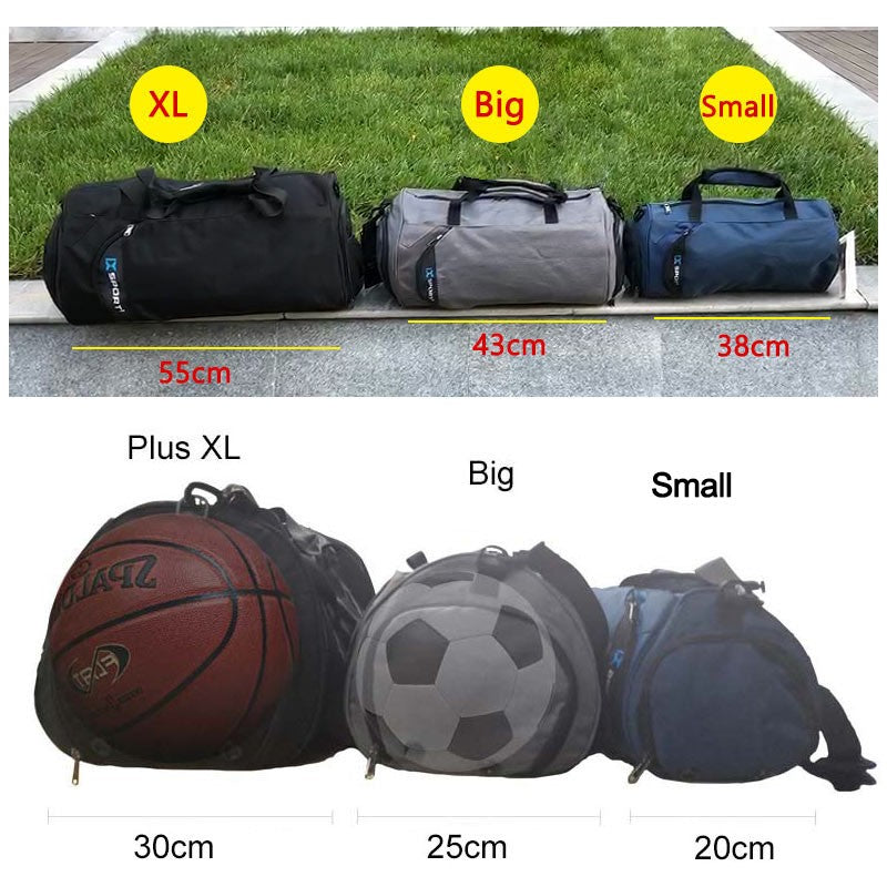 Bolsa de Ginástica Masculina Seca e Molhada para Yoga Feminina Treino Mala de Viagem Sacola de Esporte Ao Ar Livre Natação Sapatos Femininos Fitness Bolsa de Ombro de Fim de Semana