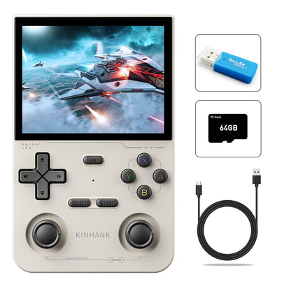 KINHANK Open Source K36 Retro Handheld Video Game Console 16000 Games Emulator for PS1/PSP/DC/N64/SS 500nit 3.5 Inch IPS Screen