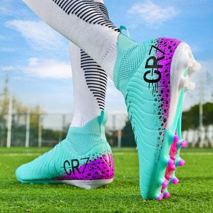 Professional Mens Soccer Shoes Women Football Boots Studded Society Turf Cleats Adults TF/FG Training High-Quality Sneakers