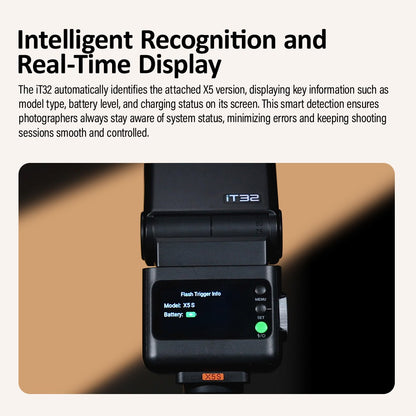 Godox iT32 iFlash Camera Flash X5 C/N/S/F/O Hot Shoe Trigger HSS TTL One System Pocket Flash for Sony Canon Nikon Fuji