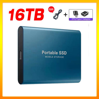 Unidade de Estado Sólido Externa de Alta Velocidade 1TB Disco Rígido Externo Portátil SSD 2TB Disco Rígido Externo SSD Para Laptop Mac