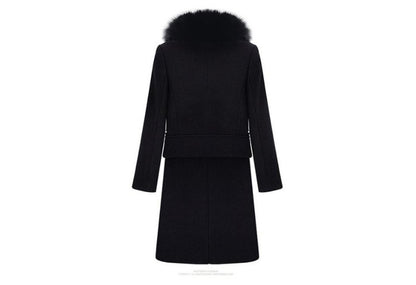 2024 New Winter Fur Collars Cashmere Coat Long With Thick Wool Cloth Coat Of Cultivate One'S Morality Women Clothing Plus Size
