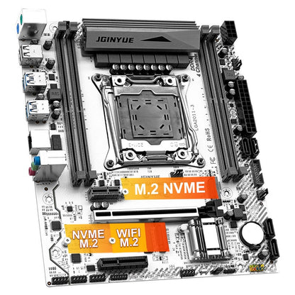 Computador Gamer ARGB X99 LGA 2011-3 Placa-Mãe XEON Intel E5 2620 2666 2670 2678 V3 V4 suporte para Memória DDR4 RECC NON-ECC NVME