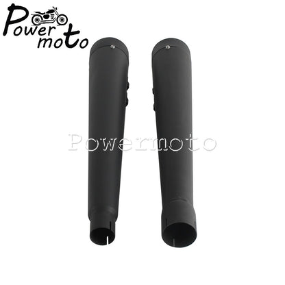 Black/Chrome Exhaust Mufflers Pipes Steel Pipe Motorcycle Accessories For Harley Touring 17+ Road King Road Street Electra Glide