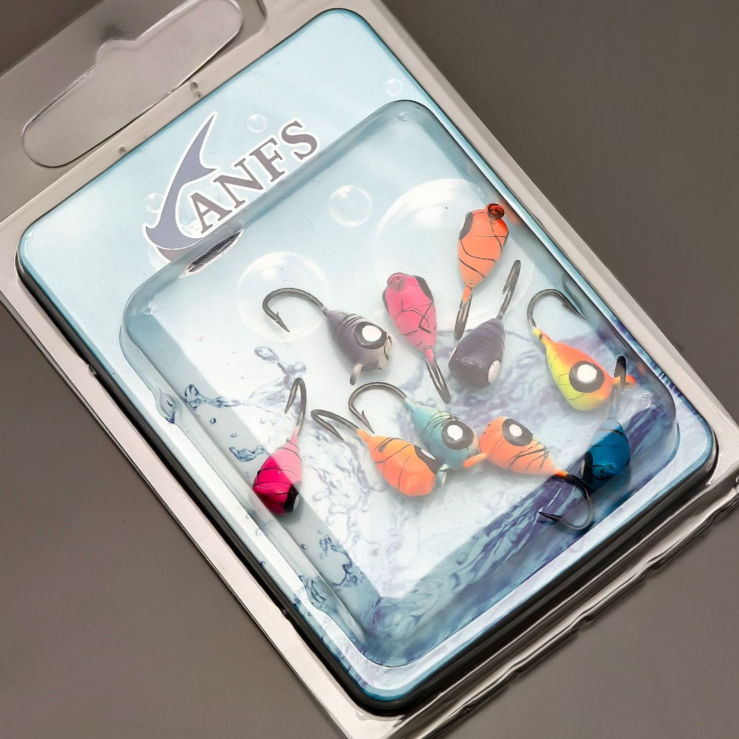 ANFS 10 peças Conjunto de Jigs para Pesca no Gelo - Perfeito para Aventuras com Panfish, Isca Legal para Pesca no Gelo