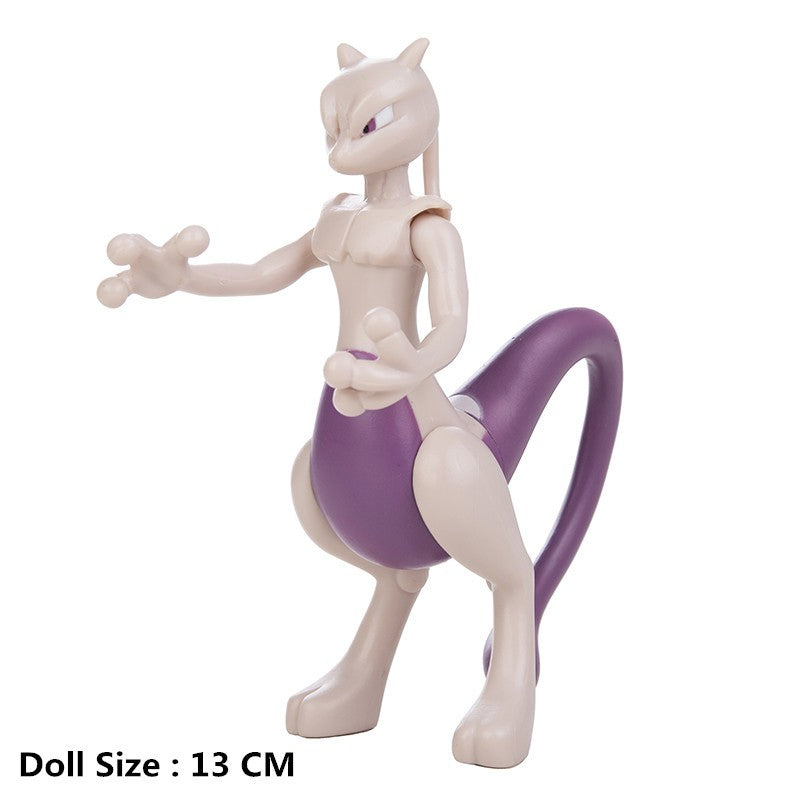 Pokémon 4-13cm Bonecos de Desenho Animado Filme Anime Pikachu Eevee Charmander Mewtwo Bonecos Colecionáveis Melhor Presente de Aniversário para Crianças