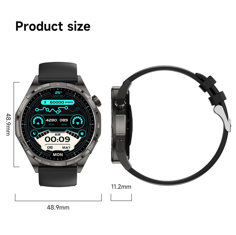 2026 Novo Relógio Fitness Original G T6 Pro Smartwatch Tela AMOLED HD de 1.50" com GPS, Monitor de Batimentos Cardíacos e Chamadas Bluetooth para Homens