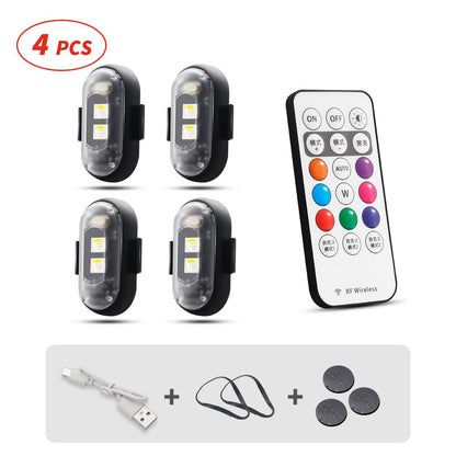 Wireless Remote Control Strobe Light LED Warning Light 7 Colors Aircraft Car Motorcycle Bicycle RC Drone Flash Indicator Lamp