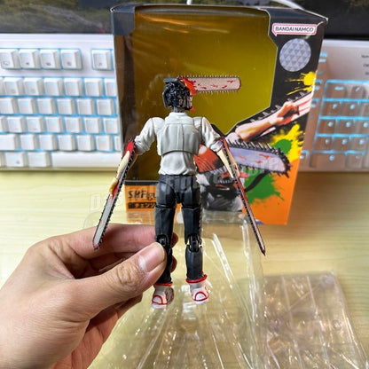 Shf Chainsaw Man Action Figure Denji Figurine PVC Movable Ko Collection Doll Anime 15cm Chainsaw Demon Figures Model Toys Gifts